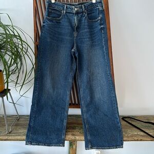 Old navy extra high rise wide legs sky-hi wide leg secret smooth pockets jeans
